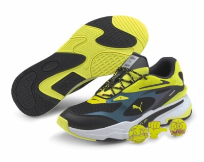 Puma RS-Fast X Emoji Men's Sneaker Silver fluo Yellow Black