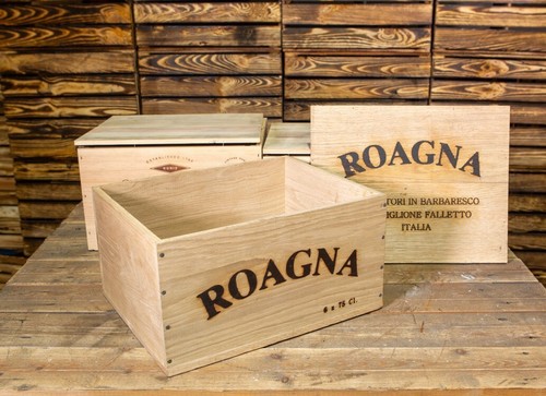 Weinkiste aus Holz MIT DECKEL - Original - Weihnachtskorb Geschenk / Aufbewahrungsbox - Bild 7 von 14