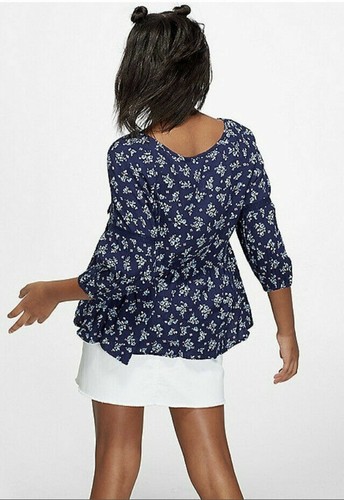 Justice Girls Floral Peasant Top - New with Tags - Picture 6 of 8