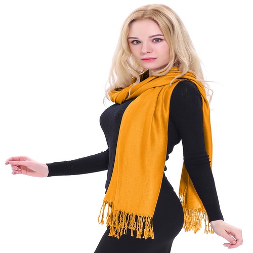 CJ Apparel Princeton Orange Solid Color Shawl Seconds Scarf Stole Pashmina *NEW* - Picture 10 of 12