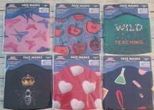 Twelve 12 Unibody Soft Stretch  Face Masks  One Size  Various Patterns 42 