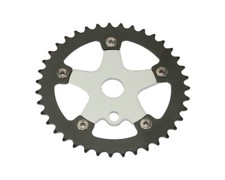 Bike Alloy Chainring 1/2 X 1/8 39t Black/Chainring Sliver/Spider.