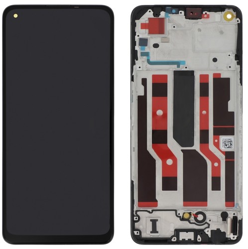 DISPLAY LCD OLED FRAME OPPO RENO 8 LITE CPH2343 TOUCH SCREEN VETRO SCHERMO NERO - Photo 2/2