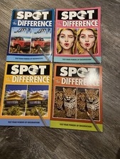SPOT THE DIFFERENCE BOOK TEST YOUR POWERS OF OBSERVATIONS. 4 pack brand new 