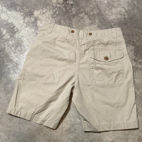HM Shorts Mens Sz 31 Khaki Tan Chino Classic Fit Casual Flap Pockets Cotton - Afbeelding 7 van 12