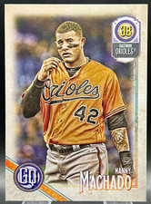 2018 Topps Gypsy Queen Manny Machado NM+ Orioles Jackie Robinson 42 Variation