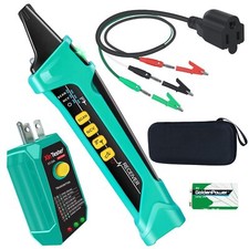 AC Digital Circuit Breaker Tracer with Adaptor Integrated GFCI Outlet Tester ...