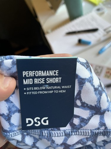 DSG Girls Youth 3" Performance Compression Shortie Shorts Size L Blue Elephant - Picture 4 of 7
