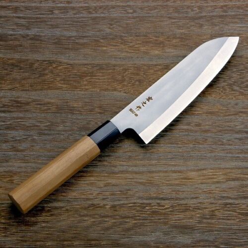 Hironosaku Santoku Knife, Double Edge, 170Mm, Powdered High Speed ​​Hap40 Steel, - Afbeelding 1 van 5