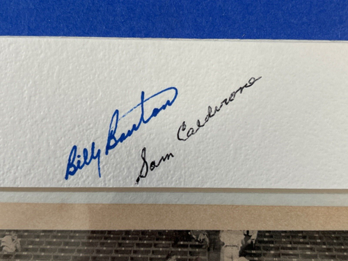Bill Bruton Del Crandall & Sam Calderone Signed 1954 Milwaukee Braves JSA I61208 - Picture 4 of 6