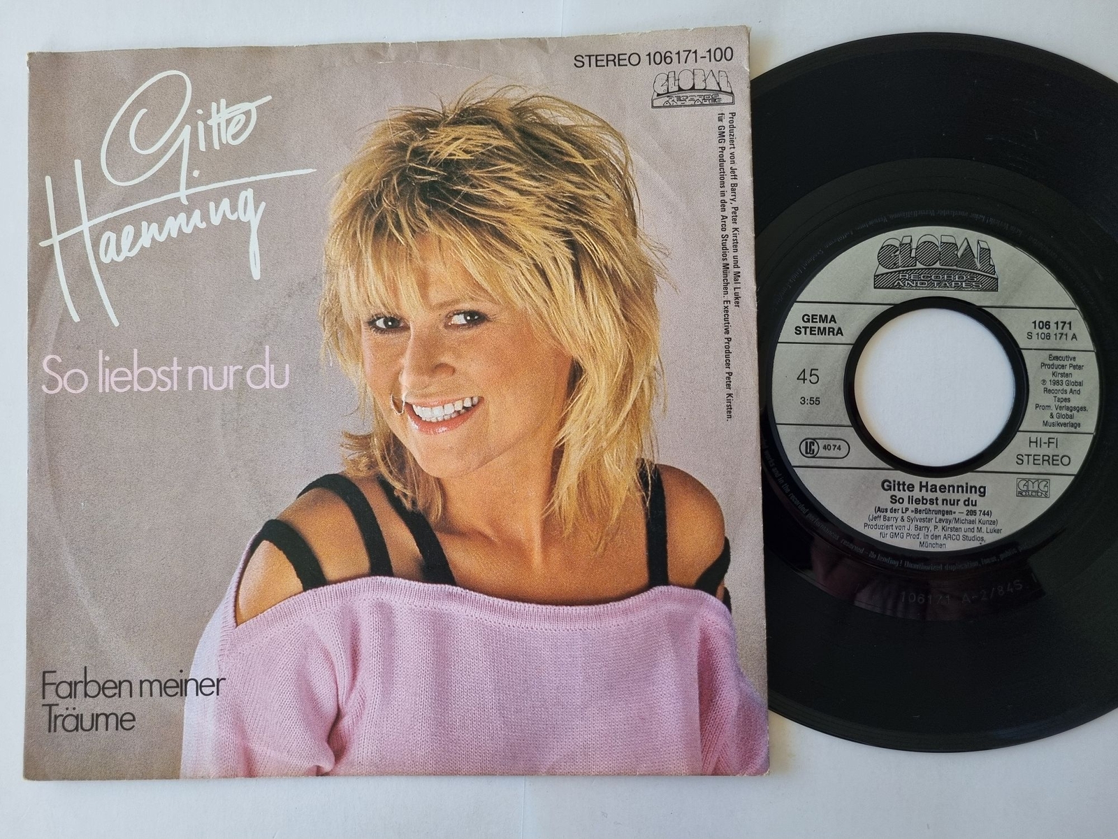 Gitte Hænning - So Liebst Nur Du 7'' Vinyl Germany