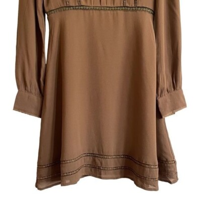 ASTR the Label Kirsten A-Line Dress, Olive Brown, Size M | eBay