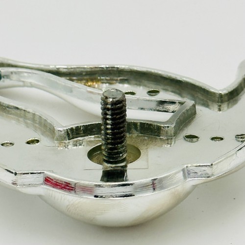 3 Bowling Pins und Kugel - flach silber Kunststoff Trophäe Topper / Plakette Emblem NOS - Bild 6 von 9