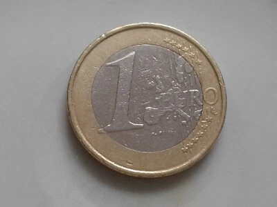 1 euro 1999 fauté, belge,fer a cheval +surplus cheveux +manque Ba du 1 +étoiles - Photo 1/4