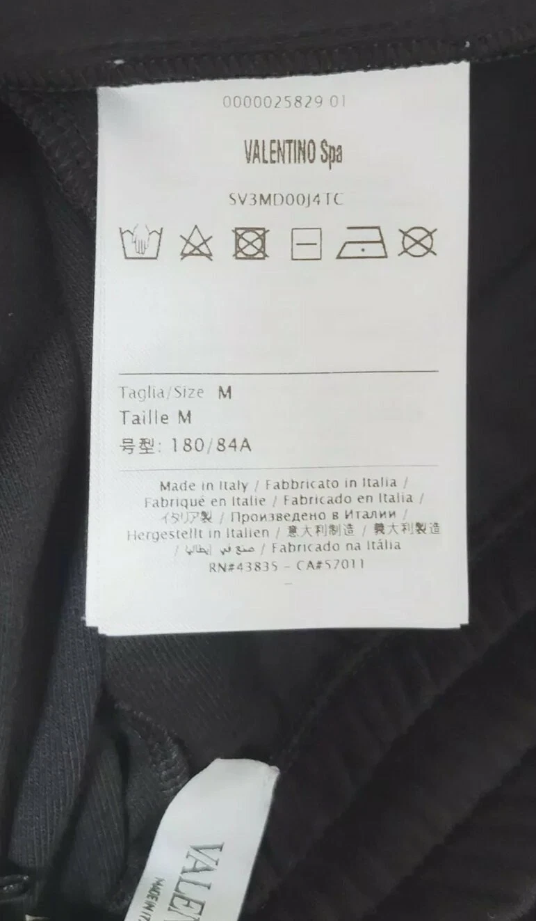 PANTALONE VALENTINO JERSEY NERO TAGLIA M 750€