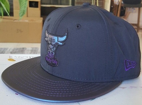 "Chicago Bulls HWC New Era 59FIFTY Mütze Kappe schwarz/lila ""selten" - Bild 2 von 6