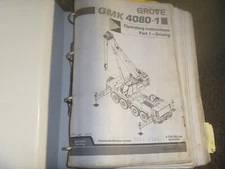 Grove Model GMK 4080-1 All-Terrain Crane Owner Operator Instruction Manual xz