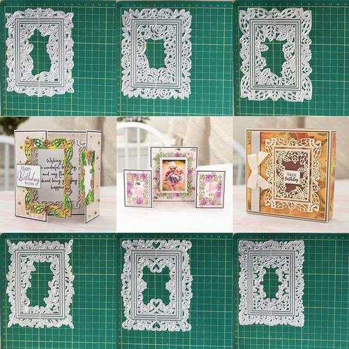 Rahmen Metall Stanzformen Scrapbooking Papier Handwerk Prägeschablone Die Cut - Bild 1 von 30