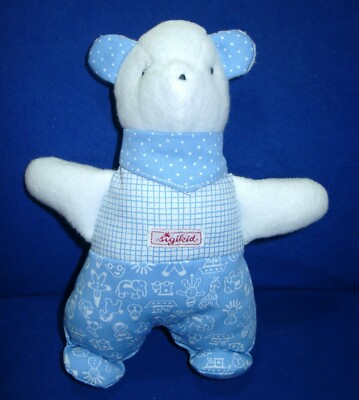 Sigikid Teddy Bär blau weiß ca 22 cm