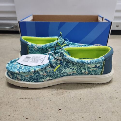 NEW Hey Dude Wally H2O Tropical Men's Sz 10 Casual Shoes, Blue Tropical Eur 43 - Picture 8 of 12