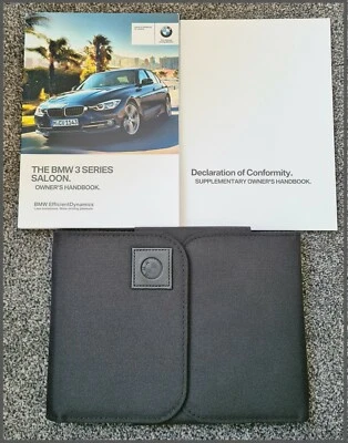 GENUINE BMW 3 SERIES 2015-2019 SALOON F30 HANDBOOK OWNERS MANUAL iDRIVE PACK - Image 1 of 4