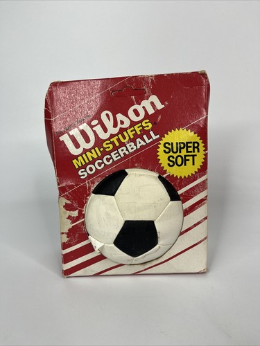 Vintage Lewco Corp Wilson Stuffs Soft Plush Baseball And Soccer Ball Wear Read - Picture 7 of 9