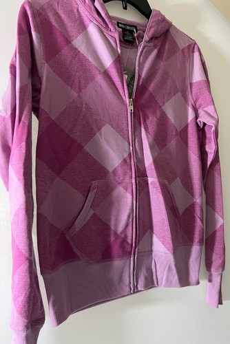 Miss Chievous Hoodie Junior Sz M Cherry Zip Front Cotten Blend Kangaroo Pockets - Picture 4 of 8