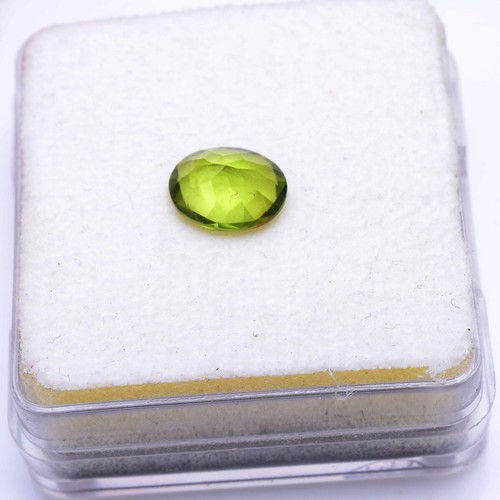 Anillo de corte ovalado tamaño piedra preciosa suelta VVS 2,05 quilates peridoto natural sin calefacción 9 mm x 7 mm - Imagen 7 de 9