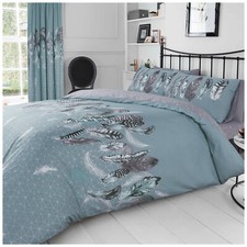 Clearance Bedding Reversible Duvet Cover Quilt Set With Pillowcases All Sizes UK