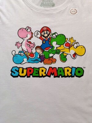 Official Nintendo Super Mario Yoshi's Story Shirt Unisex White