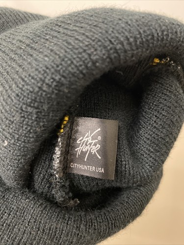 Los Angeles LA Lakers Beanie POM POM Black NBA Hat Cap Knit Adult City Hunters - Picture 5 of 5
