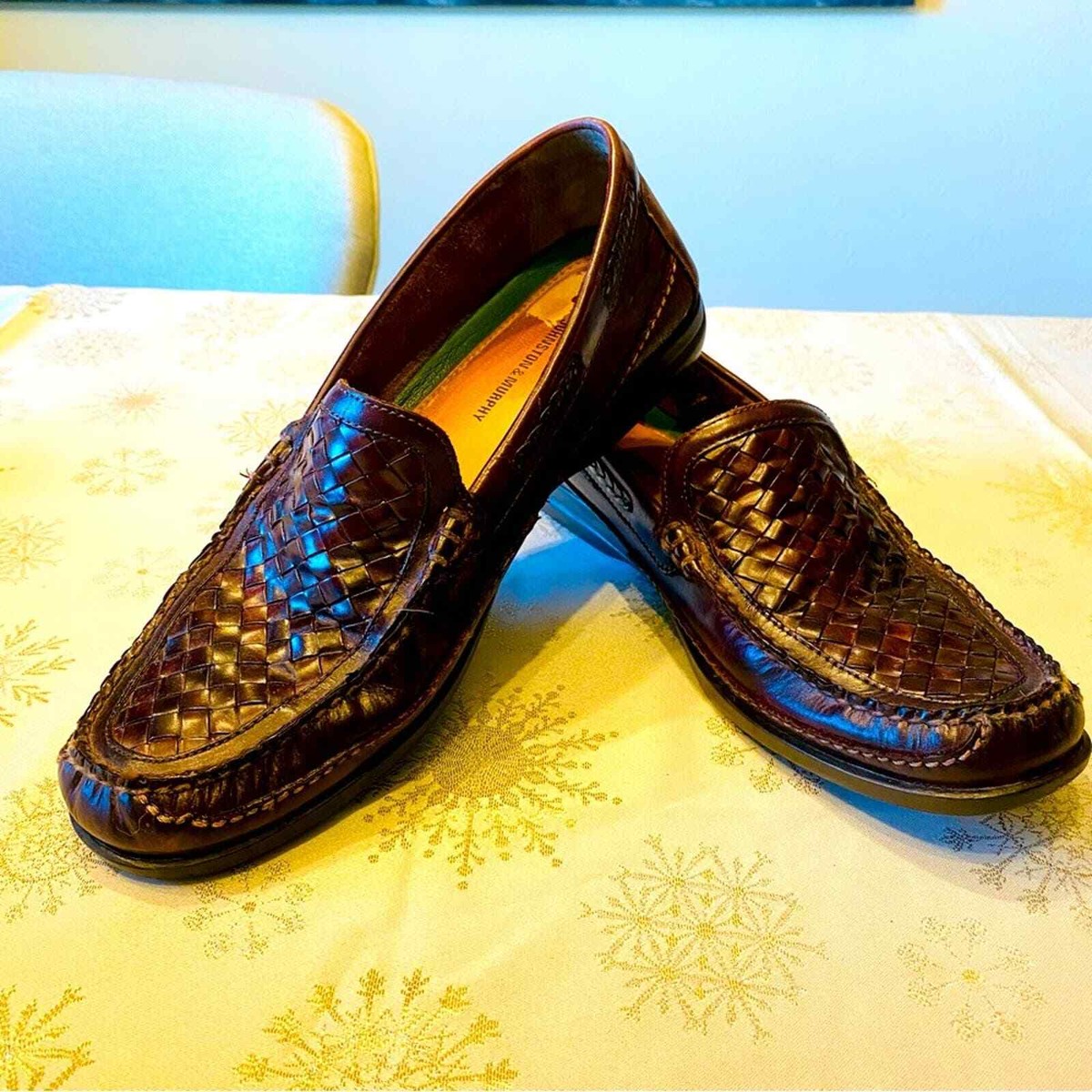 Mens Johnston Murphy Tidwell WVE Mahogany Brown Loafers Slipons in Size 9M [EXC] Johnston & Murphy AINSWORTH Penny Loafer - Mahogany 20-7796  main image 4