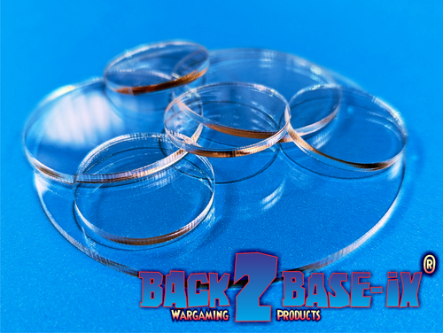 Acrylic Disk Circle 33mm Diameter 1.5mm Thick x 100 pieces Clear - Picture 1 of 1