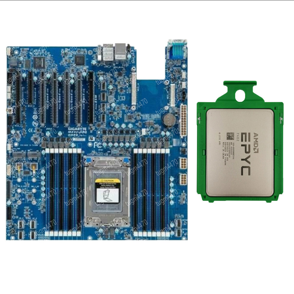 amd epyc 7402+Gigabyte mz32-ar0 motherboard Rev 1.0 cpu+