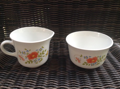Corelle Wildflower Cream & Sugar Set EUC - Bild 3 von 6