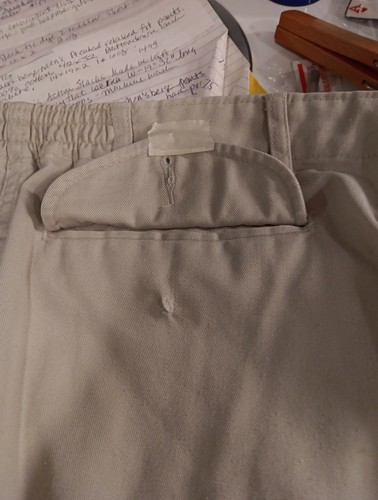 Vintage Towncraft knitterfreie beige Herrenhose Bundweite 40x31 - Bild 2 von 4