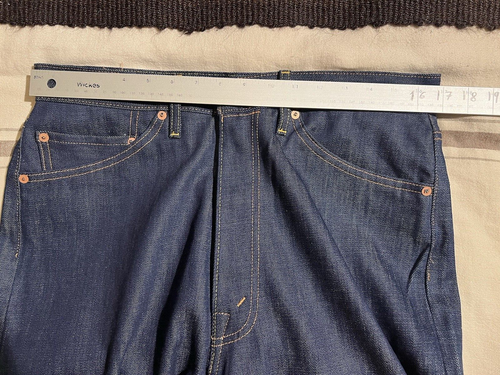 Levi's LVC 701 Selvedge Jeans 34 33 50's Repro New BNWOT Womens Made 2021 Talon - Picture 4 of 17