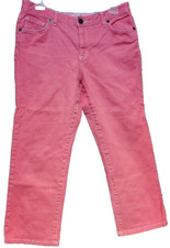 Lands' End Coral Jeans Size 8 Original Fit Boot Leg Modern Waist Classic