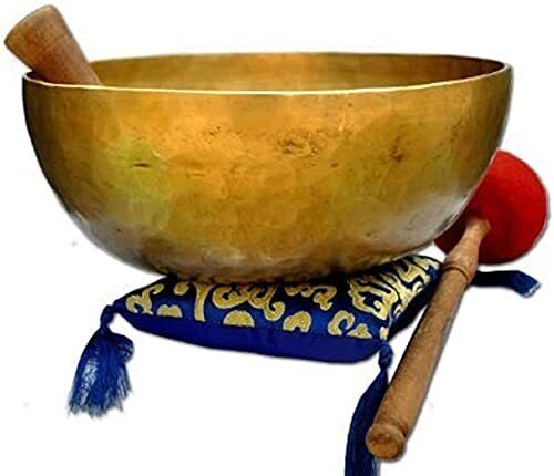 12" Healing Meditation Tibetan Auntic Singing Bowl Hand Hammered  Singing Bowls - Afbeelding 1 van 3