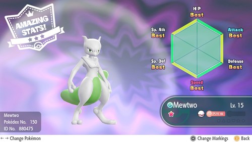 ⭐Shiny/Non-shiny Mewtwo 6IV XL⭐Pokémon Let's Go Pikachu/Eevee HOME (💯Legal) - Picture 24 of 25