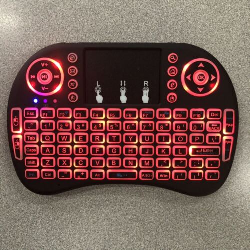 2 x Mini 3 Backlit i8 2.4GHz Wireless Keyboard for Respberry LG TV Box Android - Picture 5 of 6