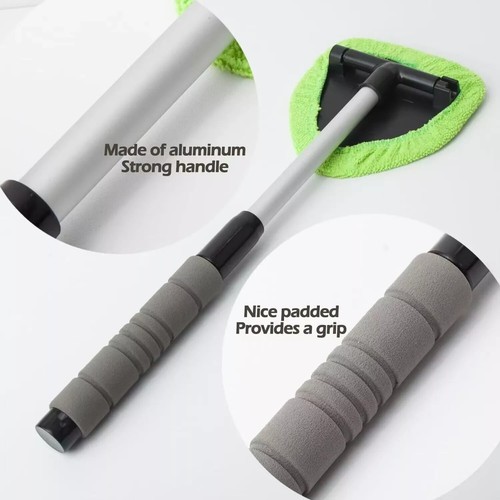 Windshield Cleaning Tool Kit Car Window Glass Wiper Cleaner Brush Pad Extendable - Picture 4 of 6