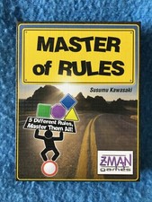 MASTER OF RULES Strategy Card Game Z-Man Games 2008 Complete