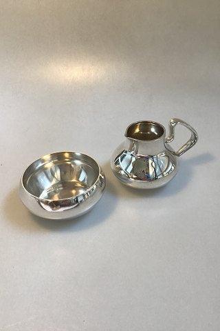 Georg Jensen Sterlingsilber Milchkännchen und Zuckerschüssel Nr. 1017 Henning Koppel - Bild 1 von 4