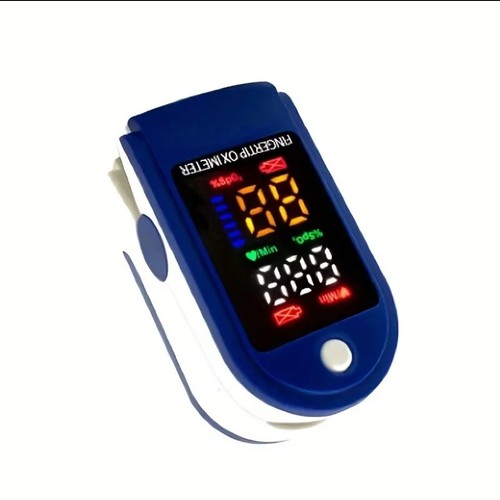 Misuratore di impulsi punta dito SpO2 frequenza di saturazione di ossigeno monitor del sangue cardiaco - Foto 2 di 6