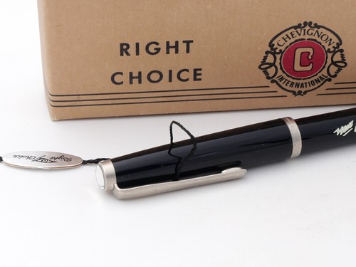 STYLO PLUME ANCIEN - FOUNTAIN PEN - CHARLES CHEVIGNON PLUME EN OR 18 CARATS - Picture 2 of 9