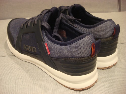 LEVI'S MENS HIGHLAND DNM SPDX NAVY SIZE 10 SNEAKERS SHOES - BRAND NEW - Picture 6 of 10