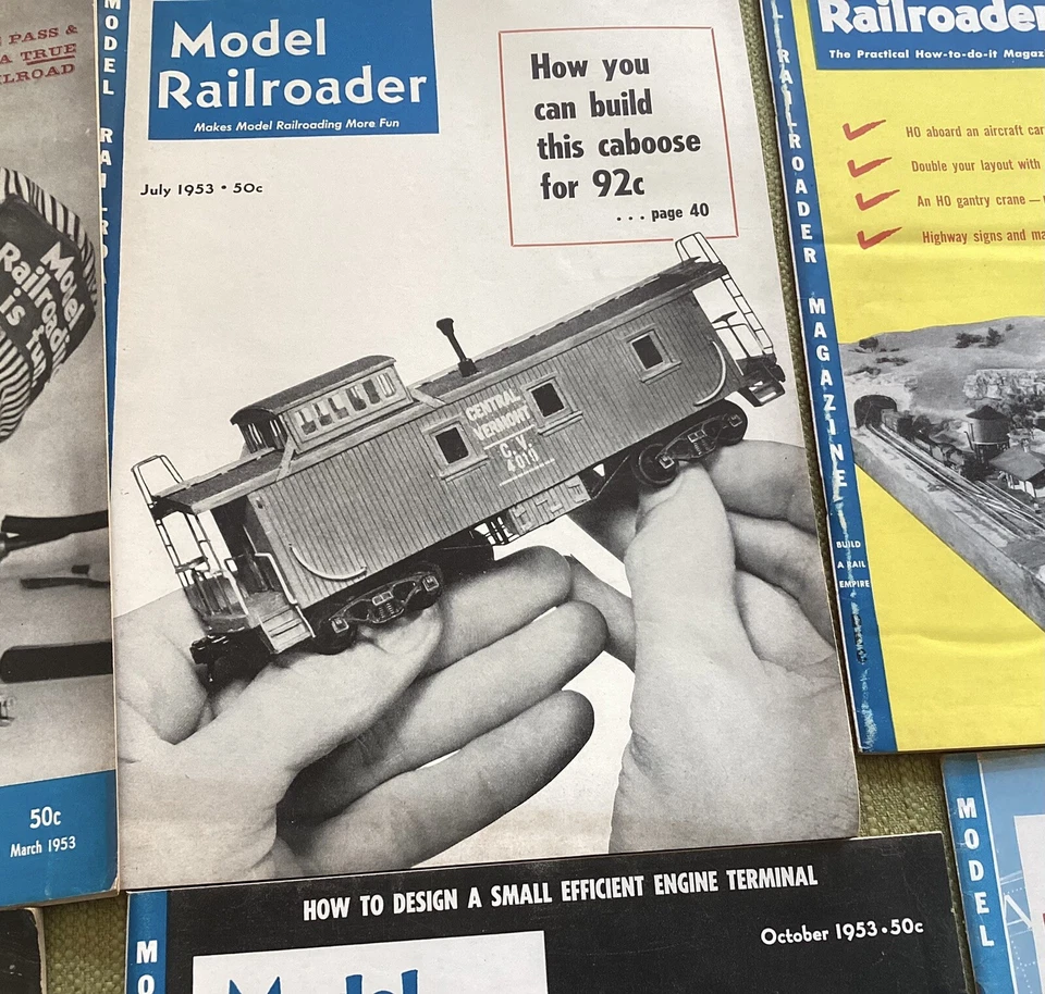 Lot Of 34 Vintage Model Railroader Magazines 1953, 1954, 1960 & 1961 - Image 3 of 4