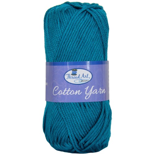 Pure 100% Cotton Crochet Yarn - 30 Colors - 50g Skeins - #4 Worsted Medium Wt - Picture 35 of 37