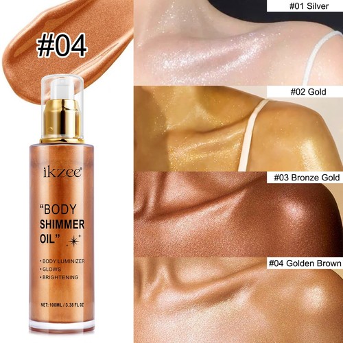 Body Shimmer Oil & Face Brightener, Long-Lasting Glow Luminizer - Picture 6 of 20